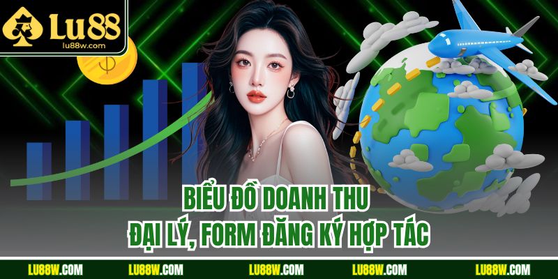 Biểu đồ doanh thu đại lý, form đăng ký hợp tác